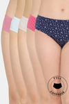 Rosaline Medium Rise Full Coverage Hipster Panty (Pack of 5) - Multicolor — thumbnail 1